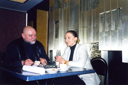Таня Карацуба с  Гейдаром Джемалем (теоретик, идеолог мусульман России)