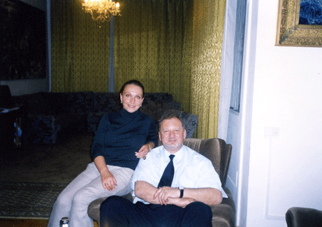 Министр Приднестровья В. Антюфеев и Таня Карацуба